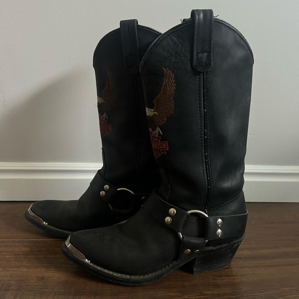 Vintage Harley Davidson Harness Boots Women’s Size 7